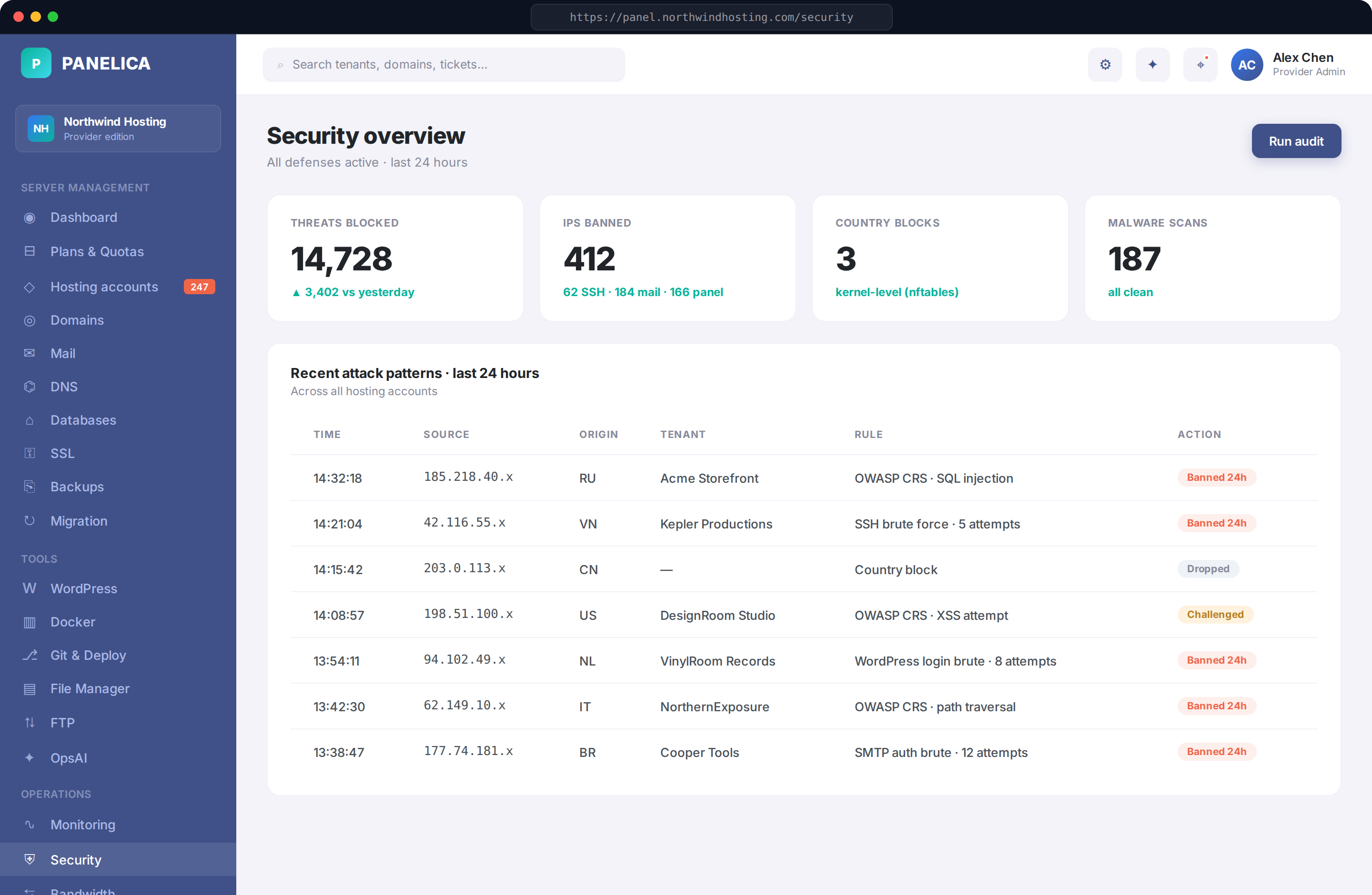 Security stack
